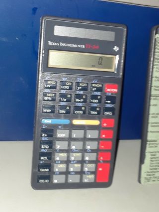 23 Vintage Texas Instruments Ti - 34 Scientific Calculator Solar W/ Instructions