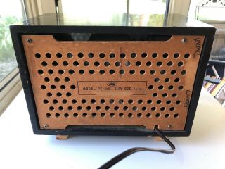 Sharp Pagoda Vintage Tube Radio - Model PF - 116 - 5