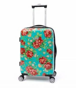 The Pioneer Woman Hardside Wheels Luggage Suitcase Vintage Floral 20 " Brand New✨