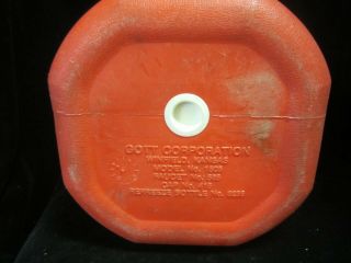 Vintage Gott Tip N Tap Red Water Jug Cooler 5 - Quart USA Model 1505 VTG Refreeze 4