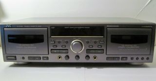 RARE JVC TD - W7SD HI - FI Double Cassette Tape AUDIOPHILE Deck Recorder w/Box 10