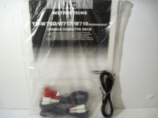 RARE JVC TD - W7SD HI - FI Double Cassette Tape AUDIOPHILE Deck Recorder w/Box 4