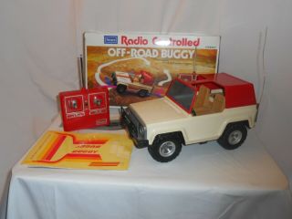 Vintage 1980s Sears Remote Controlled Rc Off Road Jeep Complete W Box
