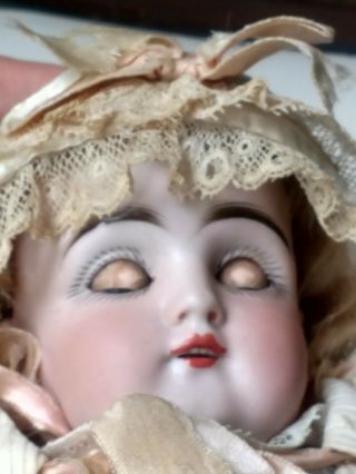 Antique German - made Blonde Hair Bisque Doll (Maker Unknown) 4