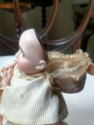Antique German - made Blonde Hair Bisque Doll (Maker Unknown) 7