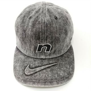 Nike Denim Jean Snapback Hat Vintage 1990s Big Logo Sport Rare Swoosh N Cap