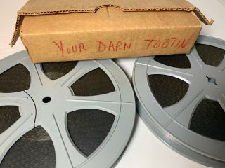 VTG YOU ' RE DARN TOOTIN ' LAUREL & HARDY CLASSIC 16MM MOVIE FILM 2 REELS BLACKHAWK 3