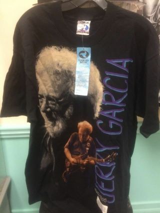 Nos Vintage Jerry Garcia Cripe Guitar Concert Tour T - Shirt Xl Grateful Dead