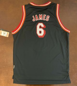 Rare Adidas HWC NBA Miami Heat LeBron James Basketball Jersey Youth XL 2