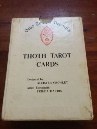 Vintage 1969 1st Edition Thoth Tarot Cards Aleister Crowley Unique Variation