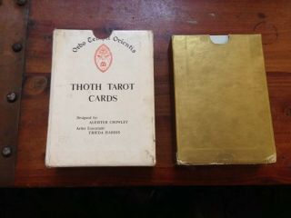 Vintage 1969 1st edition Thoth Tarot Cards Aleister Crowley Unique Variation 3