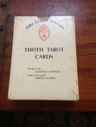 Vintage 1969 1st edition Thoth Tarot Cards Aleister Crowley Unique Variation 7