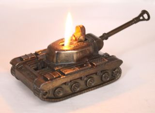 Vintage Tank Table Lighter By Swank In