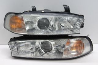 Jdm Subaru Legacy Bg5 Bd5 93 - 99 Projector Headlights Lamps Lights Rare Oem 1pair