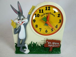 Vintage 1974 Bugs Bunny Talking Alarm Clock By Janex