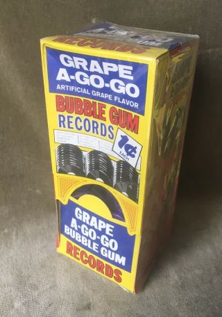 Vintage Candy Store Display Box Full 1960’s Grape A Go Go