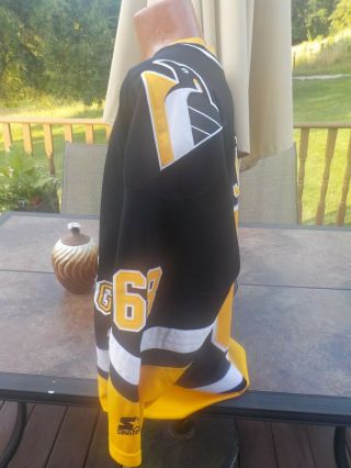 Vintage NHL 90 ' s Starter Authentic JAROMIR JAGR Pittsburgh Penguins Jersey Large 3