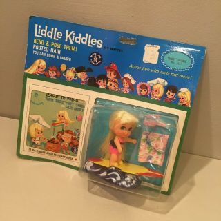 Vintage Mattel Liddle Kiddle Doll Surfy Skiddle 60 