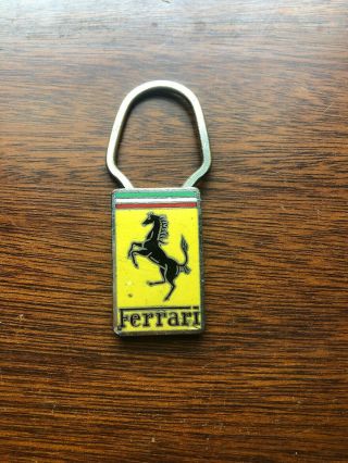 Vintage Mid 80s Ferrari Key Ring By A.  E.  Lorioli In Milano