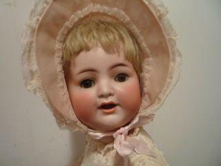 Antique German Doll K R Simon Halbig 126,  And 23 Inches Tall Wobble Tongue Baby