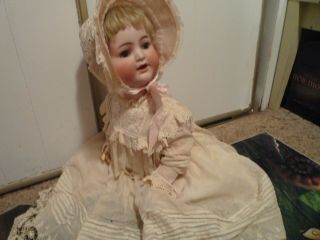 antique german doll K R simon halbig 126,  and 23 inches tall wobble tongue baby 4