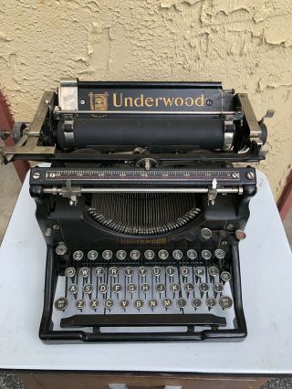 Vintage Antique Underwood No.  5 Typewriter 1923
