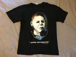 Halloween T - Shirt Vintage Medium Michael Myers Officially Licensed