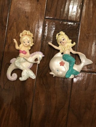 Vintage Mermaid Wall Plaques