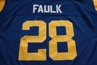 Vintage L.  A.  Los Angeles Rams Jersey Marshall Faulk L St.  Louis Logo 7 Throwback 2