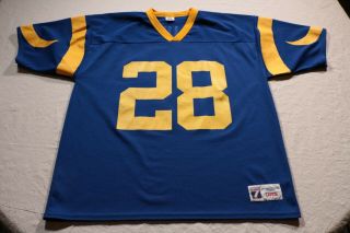 Vintage L.  A.  Los Angeles Rams Jersey Marshall Faulk L St.  Louis Logo 7 Throwback 5