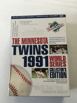 The Minnesota Twins 1991 World Series Dvd (7 Disc Set) Mlb Not Rare