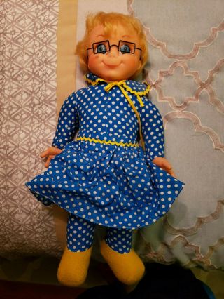 Vtg 1967 Mattel Mrs Beasley Family Affair Doll W/original Glasses