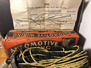 Vintage 1929 1930 1931 1932 Chevrolet Wiring Harness Box Cloth Covered