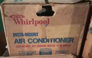 Vintage Whirlpool Insta - Mount Window Ac Air Conditioner - Condition/box