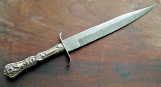 Robert Marek Custom Bowie Knife Handmade W/ Old Cutlery Handle 8 " Blade Vintage