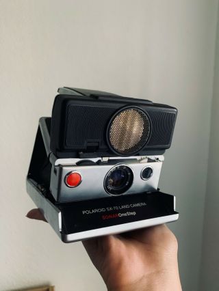 Vintage Polaroid Sx - 70 Land Camera Sonar One Step Near