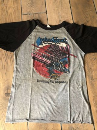 Judas Priest Screaming For Vengeance Jersey Shirt,  Vintage Rar