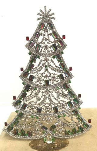 Stunning Rhinestone Christmas - Tree - Stand Up Size Xxl Husar.  D - C - 3