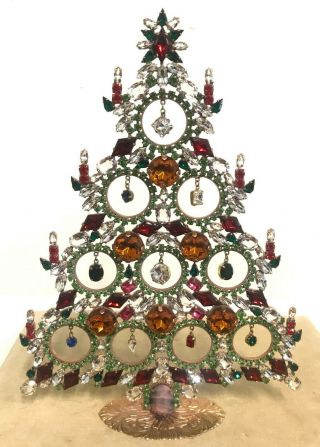 Stunning Rhinestone Christmas - Tree - Stand Up Size Xxl Husar.  D - C - 1