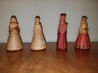 Set of 16 Russian USSR Paper Mache Dolls Vintage - 1940s / 50s 3