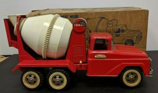 No.  120 Cement Mixer Vintage Tonka Toys Pressed Steel W/ Og Box 053019dbt3