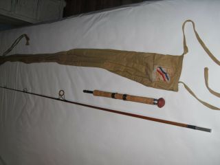 Vintage Bamboo Spinning Rod 6 
