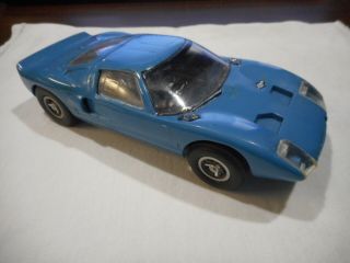 Vintage Cox 1/24 Scale Ford Gt Slot Car Blue W/ Decals (see Pictures)