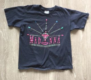 Vtg 1990 Madonna Like A Prayer Blonde Ambition Tour T - Shirt Small Men’s