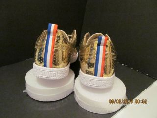 RARE PUMA CLYDE GOLD LIMITED EDITION NBA ALL - STAR GAME MODEL 360646 - 01 SIZE 13 8