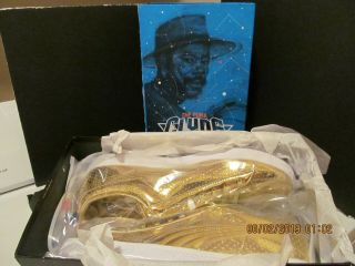 RARE PUMA CLYDE GOLD LIMITED EDITION NBA ALL - STAR GAME MODEL 360646 - 01 SIZE 13 9