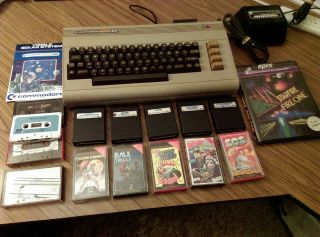 Vintage Commodore 64 - And - Includes Games And Power Pack