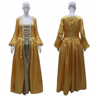 18th Century Vintage Victorian Prom Costume Ball Gown Maxi Royal Dress Hc - 733