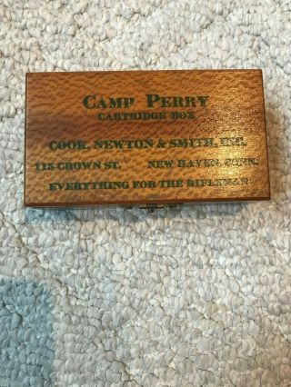 Camp Perry Wooden Cartridge Box - 22 Caliber