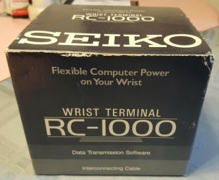 Rare Seiko Rc - 1000 Terminal Watch For Commodore 64 Nmib